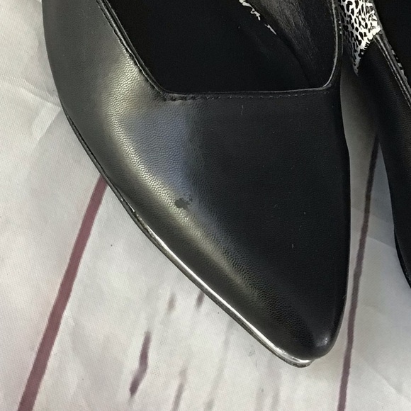 Circus by Sam Edelman Women's Flats Ellissa Pointed Toe Shoes Black/White Sz 8M - Picture 9 of 12